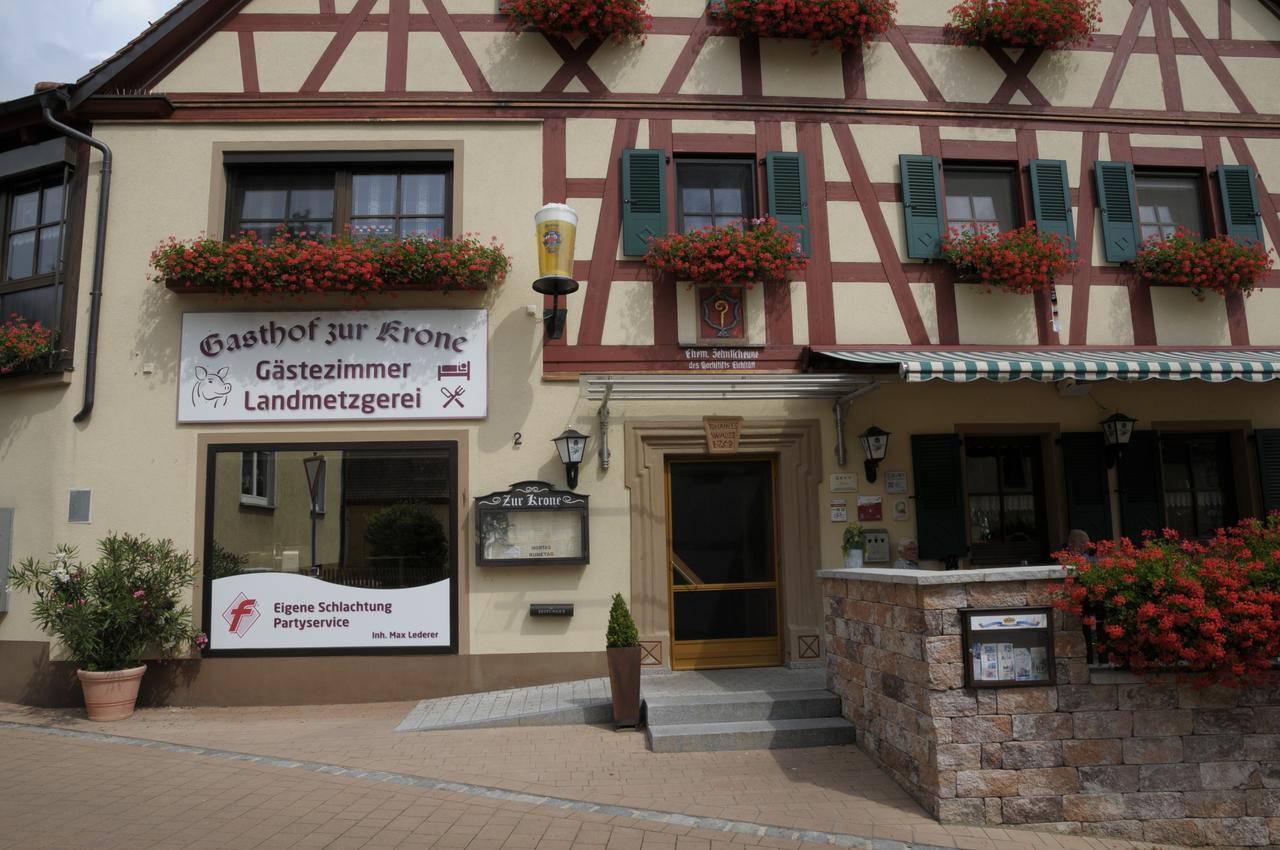 Gasthof Zur Krone Mitteleschenbach Exterior foto